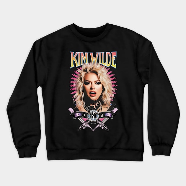 Kim Wilde - Pop Music singer 80s 90s Crewneck Sweatshirt by Banditec